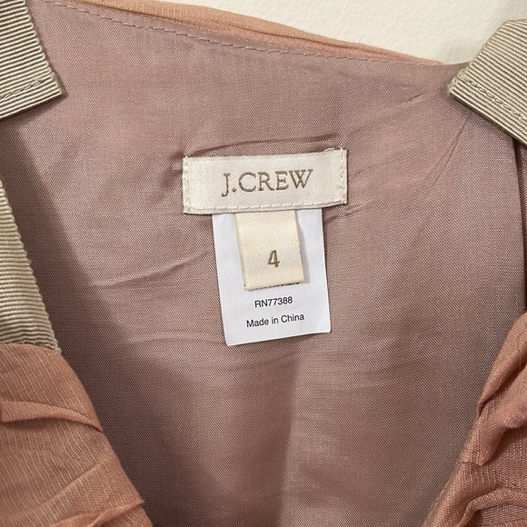 J.Crew Blush Pink Crinkled Cotton Vivette Dress 4 - Picture 5 of 10